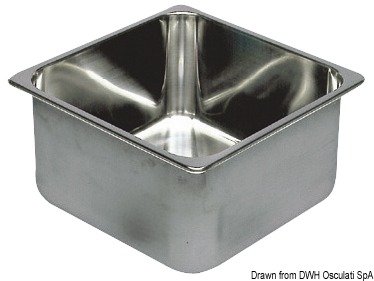 Lavello inox 360 x 360 x 150 mm - 50.187.33